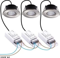 HOFTRONIC Venezia - Set Van 6 LED Inbouwspots RVS - IP65 Waterdicht - Dimbaar - 6 Watt 600 Lumen - Met Lichtbron - 2700K Warm Wit Licht - Zaagmaat 65mm - Inbouwdiepte 45mm - Geschikt Voor Badkamer, Woonkamer, Veranda En Carport - 3 Jaar Garantie -Philips Hue Winkel 1200x1164 3