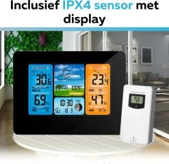 Merkloos Acestore Weerstation - Acestore Digitaal Weerbericht - Draadloos - Voor Binnen En Buiten - Inclusief Sensor - Zwart -Philips Hue Winkel 1200x1166 12