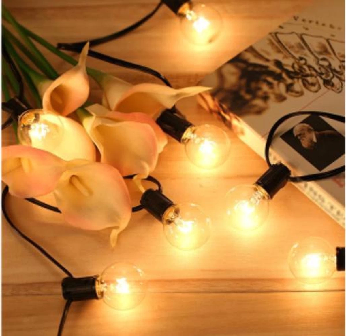 Waterproof Lichtslinger – Voor Binnen En Buiten – 7,6 Meter Lang 8 Waterproof Lichtslinger – Voor Binnen En Buiten – 7,6 Meter Lang - Afbeelding 6