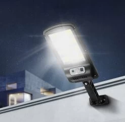 Solar Buitenlamp - Bewegingssensor - 120 LED - Buiten & Tuin Sensor - IP65 - Afstandsbediening - Buitenverlichting Op Zonne-energie - Rheme -Philips Hue Winkel 1200x1169 6