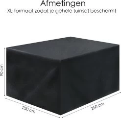 Merkloos Beschermhoes Voor Tuinmeubelen - 250x250x90cm - Zwart 12 Merkloos Beschermhoes Voor Tuinmeubelen - 250x250x90cm - Zwart -Philips Hue Winkel 1200x1170