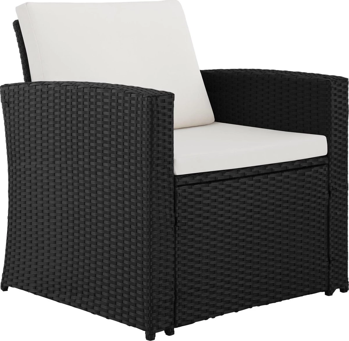 Tectake - Wicker Zitgroep Tuinset Lucca - Zwart - 404131 8 Tectake - Wicker Zitgroep Tuinset Lucca - Zwart - 404131 - Afbeelding 6