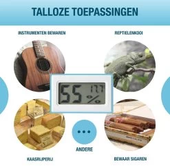 Qitch&Quisine - Hygro - Vochtmeter - Hygrometer - Hygrometer Met Batterijen - Wit - Inclusief Thermometer - Digitale Luchtvochtigheidsmeter - Voor Binnen & Buiten - 2 In 1 - Set Van 6 -Philips Hue Winkel 1200x1171 15