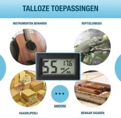Compacte Hygrometer Mèt Batterijen - Zwart - Hygro- En Thermometer - Digitale Luchtvochtigheidsmeter - Vochtmeter Voor Binnen - 2 In 1 17 Compacte Hygrometer Mèt Batterijen - Zwart - Hygro- En Thermometer - Digitale Luchtvochtigheidsmeter - Vochtmeter Voor Binnen - 2 In 1 -Philips Hue Winkel 1200x1171 17