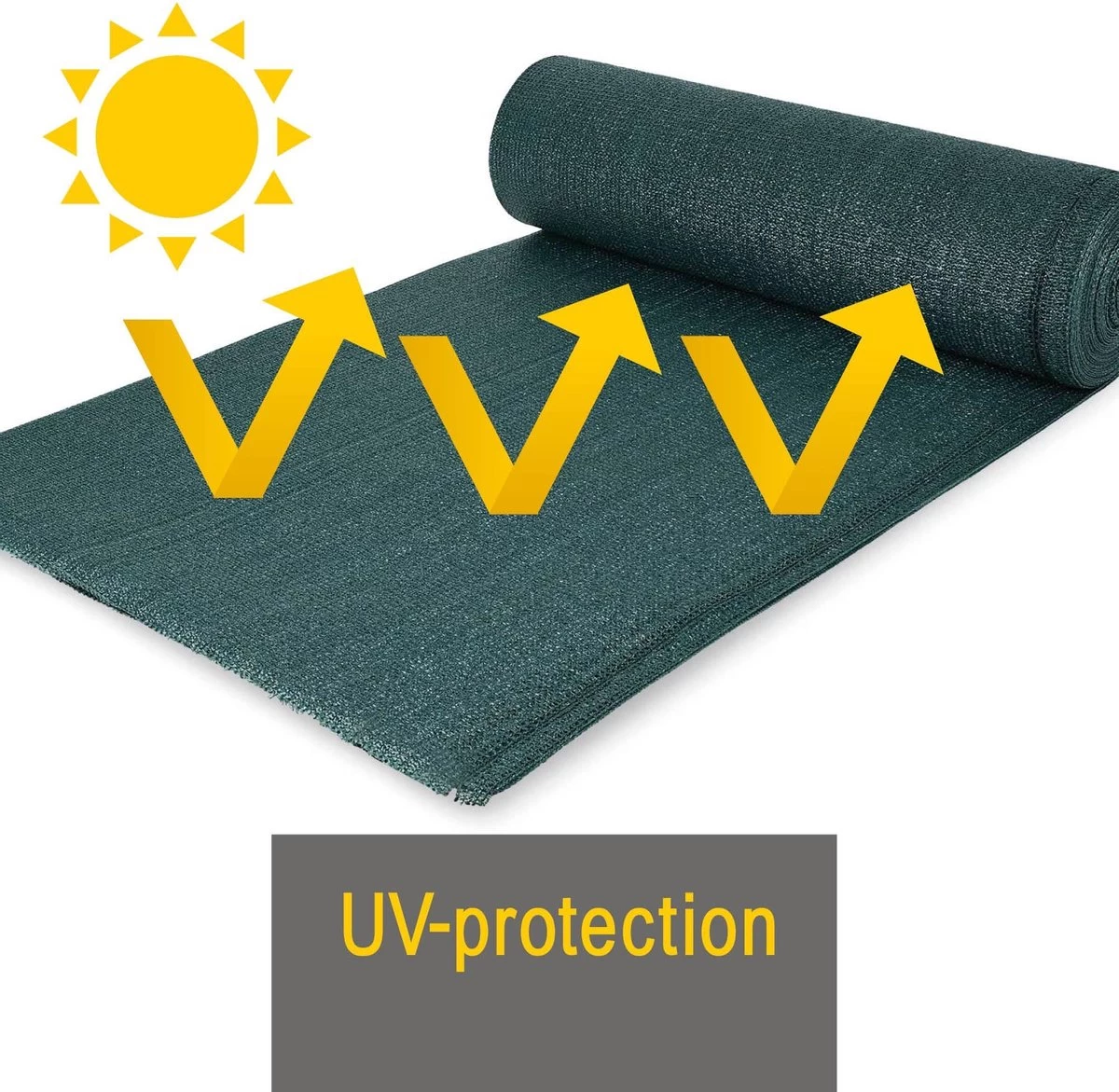 Sol Royal Zichtbreeknet Groen SG 80 Balkonscherm Zichtdoek 1000x100cm - Omheining 165 G/m² - Balkondoek Tuinnet Zonwerend HDPE - Inclusief Kabelbinders 11 Sol Royal Zichtbreeknet Groen SG 80 Balkonscherm Zichtdoek 1000x100cm - Omheining 165 G/m² - Balkondoek Tuinnet Zonwerend HDPE - Inclusief Kabelbinders - Afbeelding 9