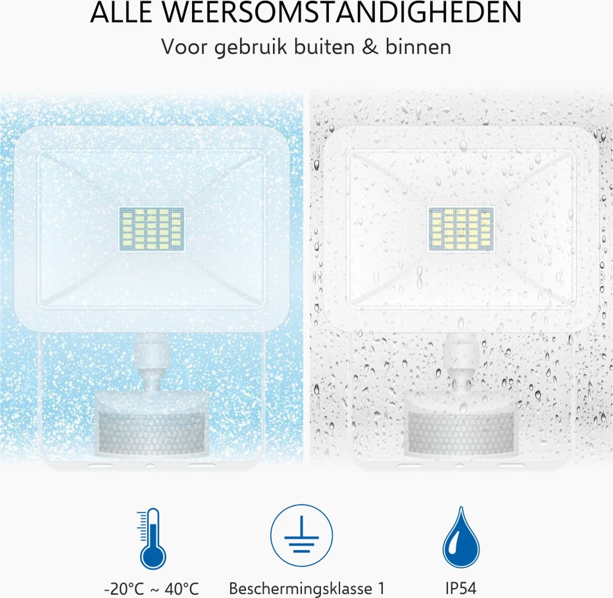 ELRO LF60 Design LED Buitenlamp Met Bewegingssensor - 10W – 800LM – IP54 Waterdicht - Wit 16 ELRO LF60 Design LED Buitenlamp Met Bewegingssensor - 10W – 800LM – IP54 Waterdicht - Wit - Afbeelding 14