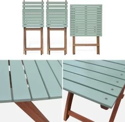 Alice's Garden Bistroset Barcelona - 2 Zitplaatsen - Acacia - Groengrijs 10 Alice's Garden Bistroset Barcelona - 2 Zitplaatsen - Acacia - Groengrijs -Philips Hue Winkel 1200x1172 1