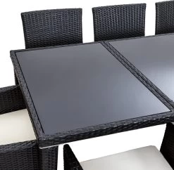 Tectake - Tuinmeubelset - 8 Persoons - Zwart -Philips Hue Winkel 1200x1174 1