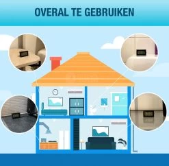 Qitch&Quisine - Hygro - Vochtmeter - Hygrometer - Hygrometer Met Batterijen - Zwart - Inclusief Thermometer - Digitale Luchtvochtigheidsmeter - Voor Binnen & Buiten - 2 In 1 - Set Van 3 18 Qitch&Quisine - Hygro - Vochtmeter - Hygrometer - Hygrometer Met Batterijen - Zwart - Inclusief Thermometer - Digitale Luchtvochtigheidsmeter - Voor Binnen & Buiten - 2 In 1 - Set Van 3 -Philips Hue Winkel 1200x1174 10
