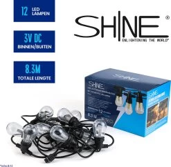 SHINE - Lichtsnoer - Lichtslinger Op Zonne-energie - Solar Led Prikkabel - Feestverlichting - Lampjes Slinger - Tuinverlichting - Vintage Basic Sfeerverlichting - 10 Meter En 12 Led Plug-In Lampen -Philips Hue Winkel 1200x1176 7