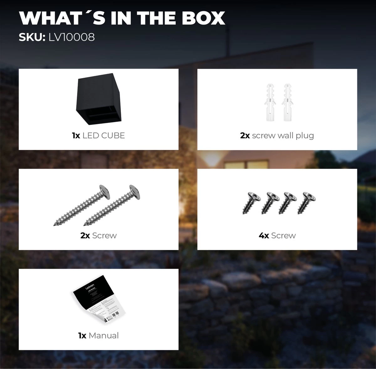 Ledvion Wandlamp Buiten - Zwart - 6W - 3000K - Up Down Light - IP54 10 Ledvion Wandlamp Buiten - Zwart - 6W - 3000K - Up Down Light - IP54 - Afbeelding 8