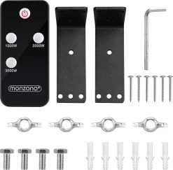 Monzana Infraroodstraler 3000W - 3 Standen Afstandsbediening - Zwart -Philips Hue Winkel 1200x1180 13