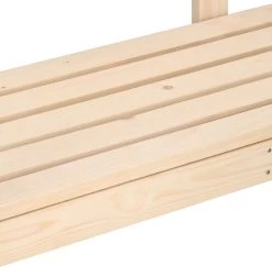 Merkloos Springos Tuinbank | Tuinbankje | Zitbank Buiten | Naaldhout | 119 X 78 X 45 Cm | Licht -Philips Hue Winkel 1200x1181 2