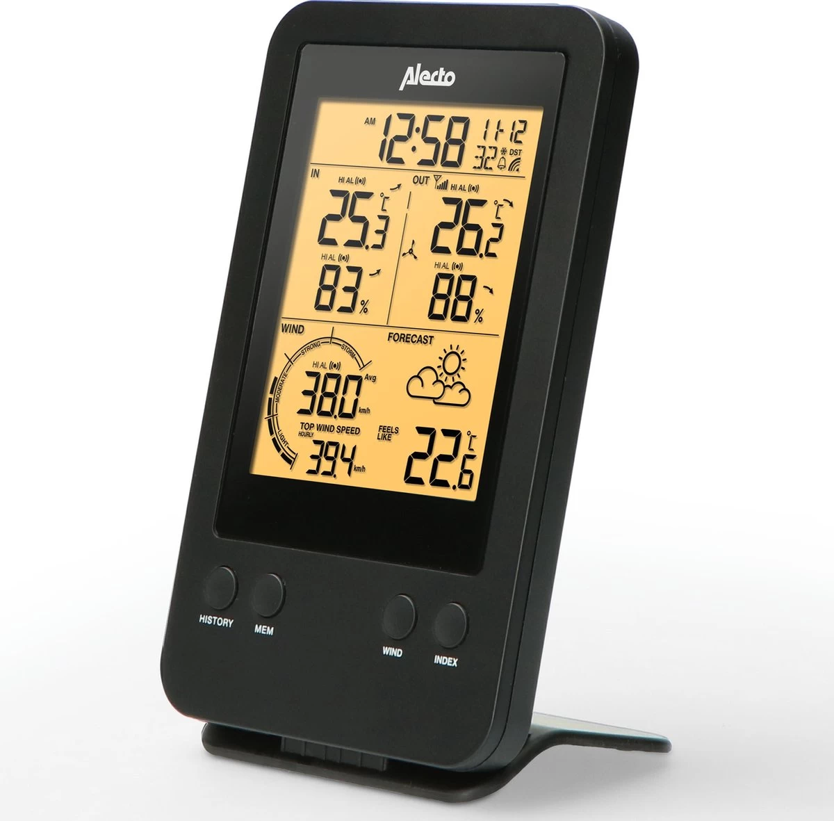 Alecto WS-3400 - Professioneel Weerstation Met Draadloze Buitensensor - 4-in-1 6 Alecto WS-3400 - Professioneel Weerstation Met Draadloze Buitensensor - 4-in-1 - Afbeelding 4