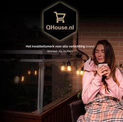 QHouse® Basic Black Lichtsnoer – Lichtslinger - Tuinverlichting - Tuinverlichting LED Buiten - Prikkabel – 10 Meter - E-27 Fitting - Zwart -Philips Hue Winkel 1200x1183 5