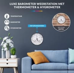 Luxe Barometer Weerstation Met Thermometer Hygrometer Messing Zilverkleurig – Voor Binnen En Buiten 14 Luxe Barometer Weerstation Met Thermometer Hygrometer Messing Zilverkleurig – Voor Binnen En Buiten -Philips Hue Winkel 1200x1184 12