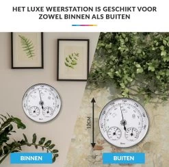 Luxe Barometer Weerstation Met Thermometer Hygrometer Messing Zilverkleurig – Voor Binnen En Buiten 15 Luxe Barometer Weerstation Met Thermometer Hygrometer Messing Zilverkleurig – Voor Binnen En Buiten -Philips Hue Winkel 1200x1184 13