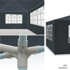 MaxxGarden Partytent - Paviljoen - 3x4m - Incl. Zijwanden - Waterdicht - Antraciet 12 MaxxGarden Partytent - Paviljoen - 3x4m - Incl. Zijwanden - Waterdicht - Antraciet -Philips Hue Winkel 1200x1184 4