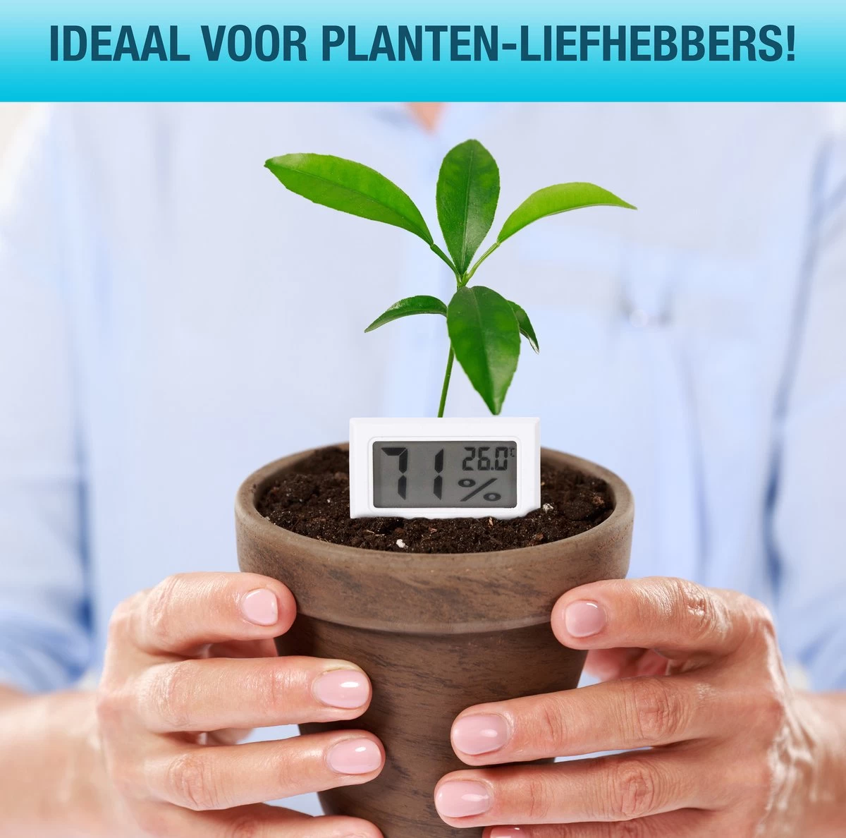 Compacte Hygrometer Mèt Batterijen - Wit - Hygro- En Thermometer - Digitale Luchtvochtigheidsmeter - Vochtmeter Voor Binnen - 2 In 1 9 Compacte Hygrometer Mèt Batterijen - Wit - Hygro- En Thermometer - Digitale Luchtvochtigheidsmeter - Vochtmeter Voor Binnen - 2 In 1 - Afbeelding 7