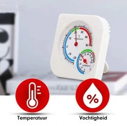 Professor Q - Thermometer/Hygrometer Analoog - Analoog Thermometer En Hygrometer In 1 - Binnen En Buiten – Wit -Philips Hue Winkel 1200x1188 16