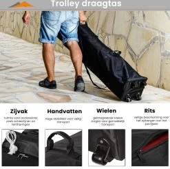 Easy Up Partytent - Partytent - Paviljoen - Partytent Opvouwbaar - Partytent 3x3 - Partytent Met Zijwanden - Inclusief Trolley - Waterdicht - UV 50+ Bescherming - Met Ramen - 16 Kg - Staal - Antraciet - 300 X 300 Cm -Philips Hue Winkel 1200x1188 2