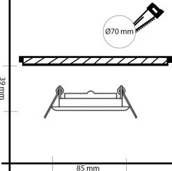 HOFTRONIC™ LED Inbouwspots 3 Spots - Zwart - Rond - IP65 - GU10 - Dimbaar - Spot Bari - 5 Watt 2700K Warm Wit -Philips Hue Winkel 1200x1189 10