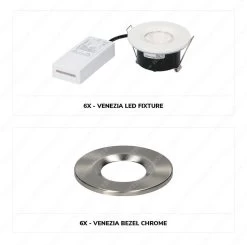 HOFTRONIC Venezia - Set Van 6 LED Inbouwspots RVS - IP65 Waterdicht - Dimbaar - 6 Watt 600 Lumen - Met Lichtbron - 2700K Warm Wit Licht - Zaagmaat 65mm - Inbouwdiepte 45mm - Geschikt Voor Badkamer, Woonkamer, Veranda En Carport - 3 Jaar Garantie -Philips Hue Winkel 1200x1190 13