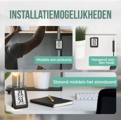 Strex Digitale Thermo Hygrometer Zwart - Digitale Thermo Meter Binnen - Hygro Meter Binnen - Weerstation Met Luchtvochtigheidsmeter - Inclusief Batterij -Philips Hue Winkel 1200x1190 19