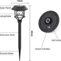 Aigostar LED Tuinverlichting Op Zonne Energie - RVS Stekers 42cm - Tuinverlichting - Tuinlamp - Tuinlantaarn - 3000K IP44 18 Aigostar LED Tuinverlichting Op Zonne Energie - RVS Stekers 42cm - Tuinverlichting - Tuinlamp - Tuinlantaarn - 3000K IP44 -Philips Hue Winkel 1200x1190 21
