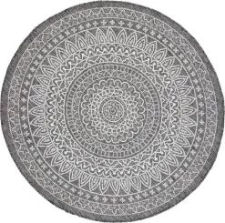 Rond Buitenkleed - Summer Azteca Grijs Ø 100cm -Philips Hue Winkel 1200x1190 22