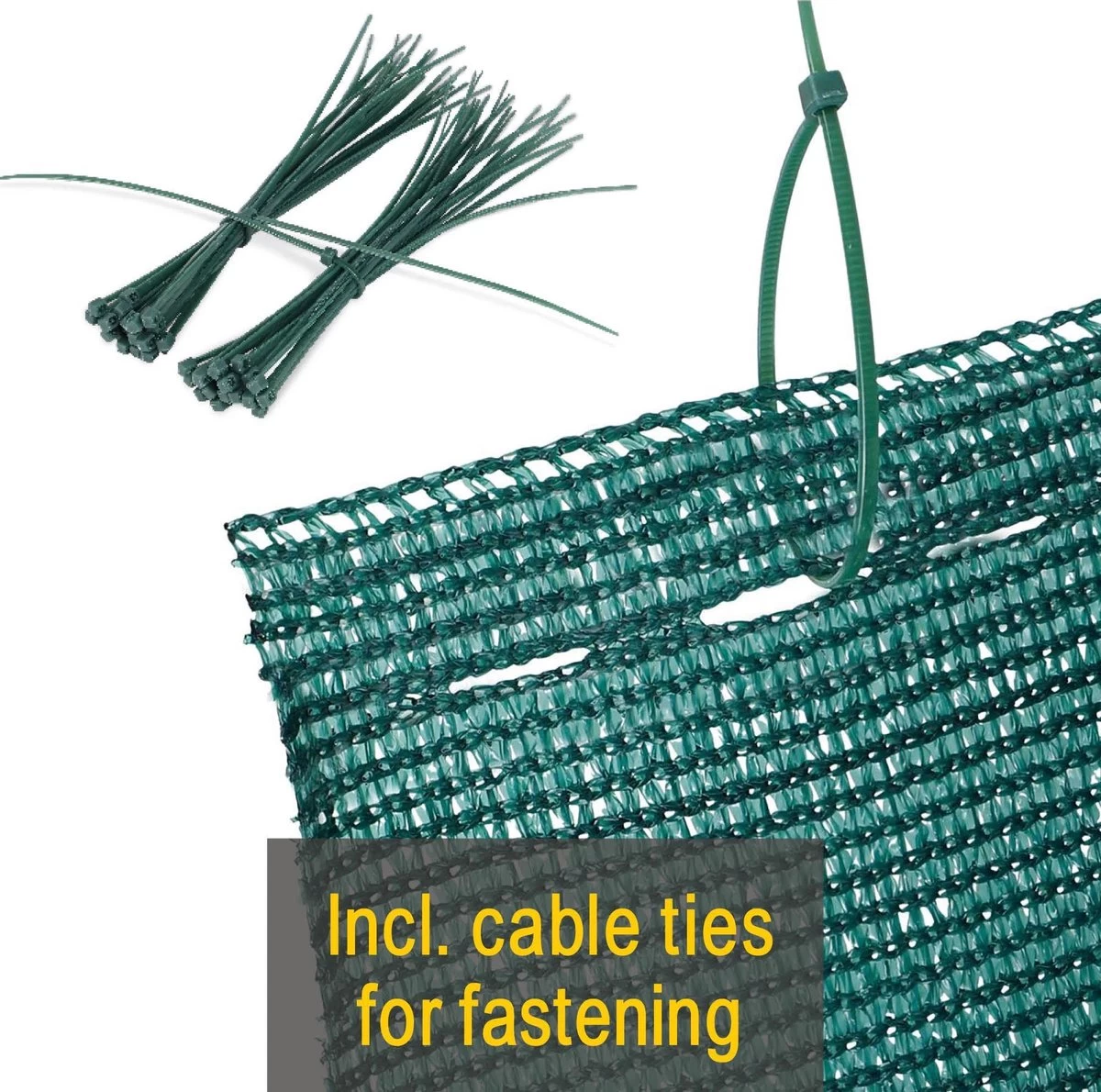 Sol Royal Zichtbreeknet Groen SG 80 Balkonscherm Zichtdoek 1000x100cm - Omheining 165 G/m² - Balkondoek Tuinnet Zonwerend HDPE - Inclusief Kabelbinders 13 Sol Royal Zichtbreeknet Groen SG 80 Balkonscherm Zichtdoek 1000x100cm - Omheining 165 G/m² - Balkondoek Tuinnet Zonwerend HDPE - Inclusief Kabelbinders - Afbeelding 11
