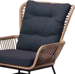 BUITEN Living Dex Wicker Loungestoel Tuin | Wicker + Aluminium | Bamboe Antraciet -Philips Hue Winkel 1200x1192 4