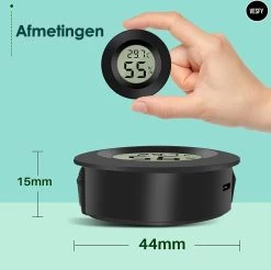 Mini Thermometer Met Hygrometer Luchtvochtigheidsmeter - Incl Batterij - Hygrometer Binnen - Thermometer Binnen - Weerstation -Philips Hue Winkel 1200x1193 5