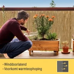 Sol Royal Premium Balkonscherm Riet - Privacyscherm Voor Balkon Solvision S36 - Balkondoek Riet 300x100cm -Philips Hue Winkel 1200x1195 36