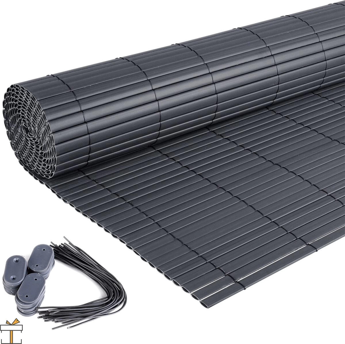 Happyment® Zichtbreeknet Deluxe - Zichtdoek - Privacy Doek - Schutting - Windbreekgaas - PVC Winddoek - 100x400cm 6 Happyment® Zichtbreeknet Deluxe - Zichtdoek - Privacy Doek - Schutting - Windbreekgaas - PVC Winddoek - 100x400cm - Afbeelding 4