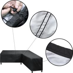 Merkloos Beschermhoes Voor Lounge Set - 215x87x80cm - Zwart - Tuin Set Beschermer - Afdekhoes Voor Lounge Bank - De Ideale Bescherming Voor Je Tuinmeubelen -Philips Hue Winkel 1200x1197 4