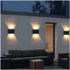 Merkloos Heuts Goods - Solar Tuinverlichting - Tuinverlichting Op Zonneenergie - Solar Wandlamp Voor Buiten - 2 LED Lichten - Warm Wit Licht - 2 Stuks - Small -Philips Hue Winkel 1200x1197 40