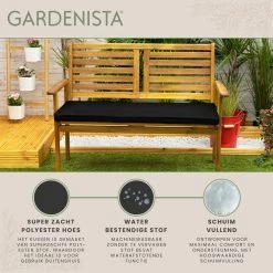 Gardenista Tuinbankkussen - Patio Meubilair Buiten 3-zitter BankKussen Voor Tuin -tuinkussen Voor Tuin Bank - Zachte En Lichtgewicht Waterbestendig Materiaal - 140cm X 47cm -Philips Hue Winkel 1200x1198 23