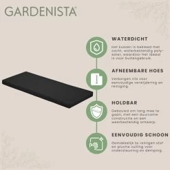 Gardenista Tuinbankkussen - Patio Meubilair Buiten 3-zitter BankKussen Voor Tuin -tuinkussen Voor Tuin Bank - Zachte En Lichtgewicht Waterbestendig Materiaal - 140cm X 47cm -Philips Hue Winkel 1200x1198 24