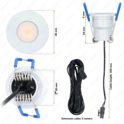 6x Milano RVS Smart LED Inbouwspots Complete Set - Wifi & Bluetooth - 12V - 3 Watt - 2700K Warm Wit - Veranda Verlichting - Voor Binnen En Buiten -Philips Hue Winkel 1200x1198 41