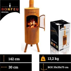 BonFeu Bongiano LP Roest Tuinhaard - L 30 X B 30 X H 153 Cm - Cortenstaal - Bruin - Tuinhaard - Terrasverwarming - Terrasverwarmers - Tuinkachel - Terraskachel - Houtkachel - Kachels 15 BonFeu Bongiano LP Roest Tuinhaard - L 30 X B 30 X H 153 Cm - Cortenstaal - Bruin - Tuinhaard - Terrasverwarming - Terrasverwarmers - Tuinkachel - Terraskachel - Houtkachel - Kachels -Philips Hue Winkel 1200x1198 59