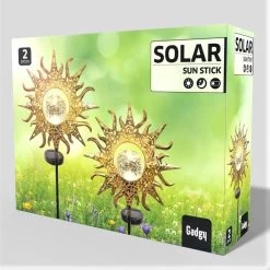 Gadgy Solar Tuinfakkel Zon Met Grondspies - Tuinsteker Set Van 2 St. - Tuinfakkels 103CM Hoog - Tuinverlichting Op Zonneenergie Buiten - Led Buitenverlichting Met Sensor - Brons Kleurig Metaal -Philips Hue Winkel 1200x1198 68