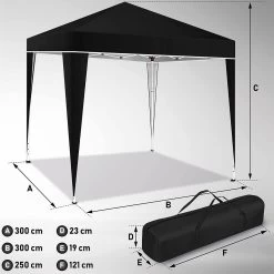 Sens Design Partytent Opvouwbaar - 3 X 3m - Zwart -Philips Hue Winkel 1200x1199 14
