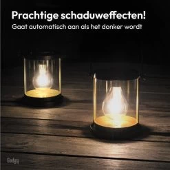 Gadgy Solar Lantaarn Glas Met Led Gloeilamp - Tafellamp Set Van 2 - Solar Tuinverlichting Op Zonneenergie - Led Buitenverlichting Met Dag/Nacht Sensor - Tuinlantaarn - 16.5x14.5CM 16 Gadgy Solar Lantaarn Glas Met Led Gloeilamp - Tafellamp Set Van 2 - Solar Tuinverlichting Op Zonneenergie - Led Buitenverlichting Met Dag/Nacht Sensor - Tuinlantaarn - 16.5x14.5CM -Philips Hue Winkel 1200x1199 22