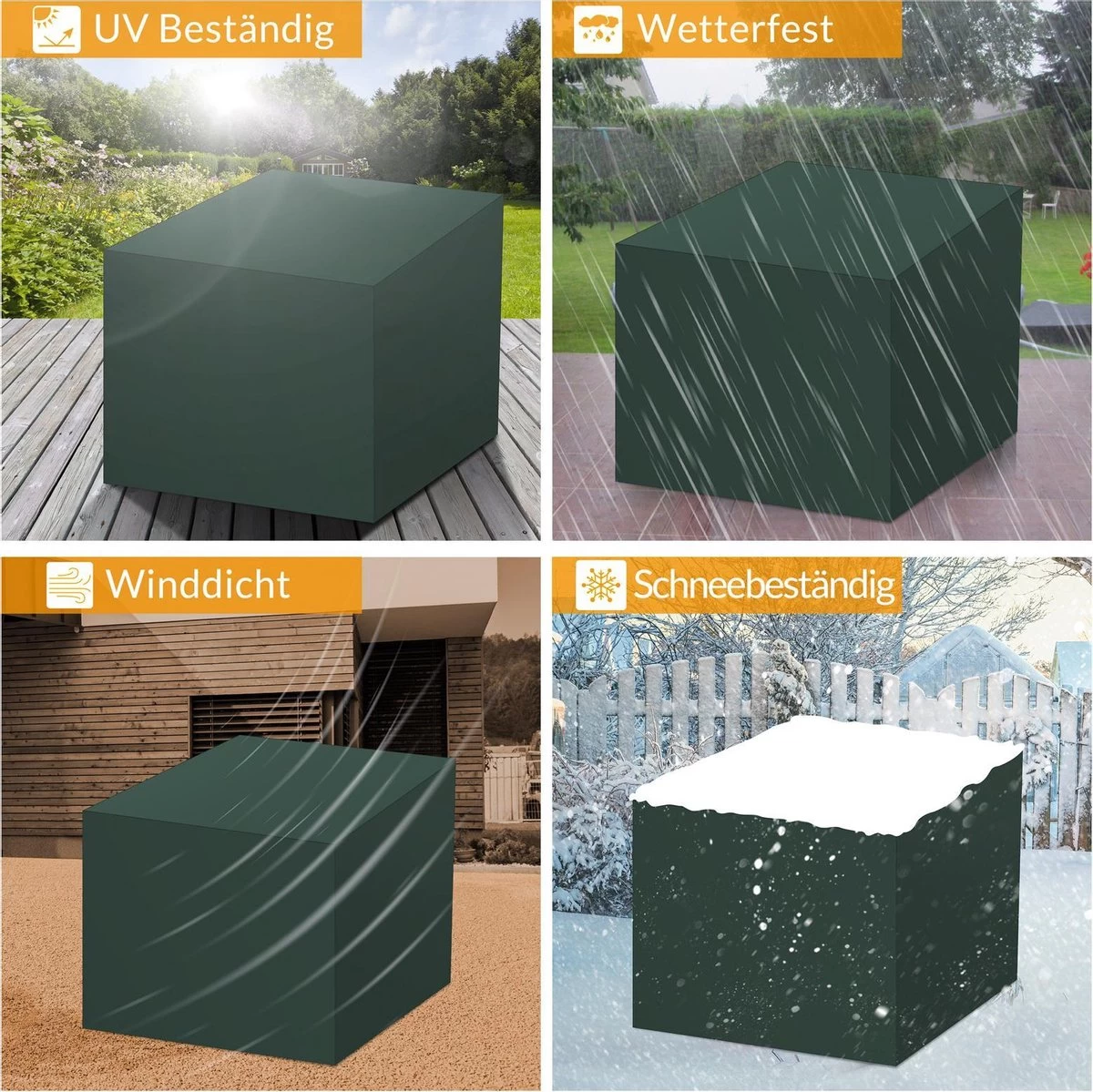 Kingsleeve Tuinmeubelhoes - Beschermhoes - Weerbestendig -308x138x89cm - Groen 9 Kingsleeve Tuinmeubelhoes - Beschermhoes - Weerbestendig -308x138x89cm - Groen - Afbeelding 7
