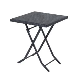 Merkloos 3-delige Bistroset Poly Rattan - Inklapbaar - Balkon Tuinmeubelset - Zwart -Philips Hue Winkel 1200x1200 1031