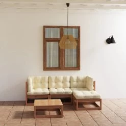 VidaXL 5-delige Loungeset Met Kussens Massief Grenenhout -Philips Hue Winkel 1200x1200 1066