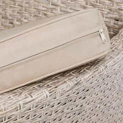 Casaria Polyrattan Tuinset - 4 Stoelen & Tafel 90x90 Cm - Beige Grijs -Philips Hue Winkel 1200x1200 1078