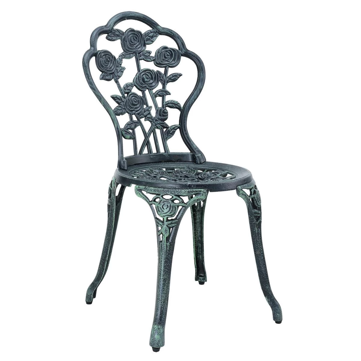 Bistroset Balkonset Gietijzer Tuintafel En 2 Tuinstoelen Groen 5 Bistroset Balkonset Gietijzer Tuintafel En 2 Tuinstoelen Groen - Afbeelding 3