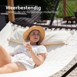 Vita5 Hangmat Met Standaard En Spreidstok – 2 Persoons – Incl. Bekerhouder - Afneembaar Kussen – Uv-bestendig – Beige 21 Vita5 Hangmat Met Standaard En Spreidstok – 2 Persoons – Incl. Bekerhouder - Afneembaar Kussen – Uv-bestendig – Beige -Philips Hue Winkel 1200x1200 109